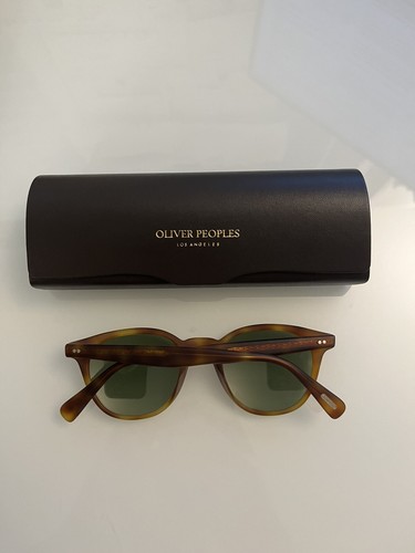 Pre-owned Oliver Peoples Desmon Sun 48mm Semi-matte Lbr /green Msrp$545 Cumberbatch's Fav