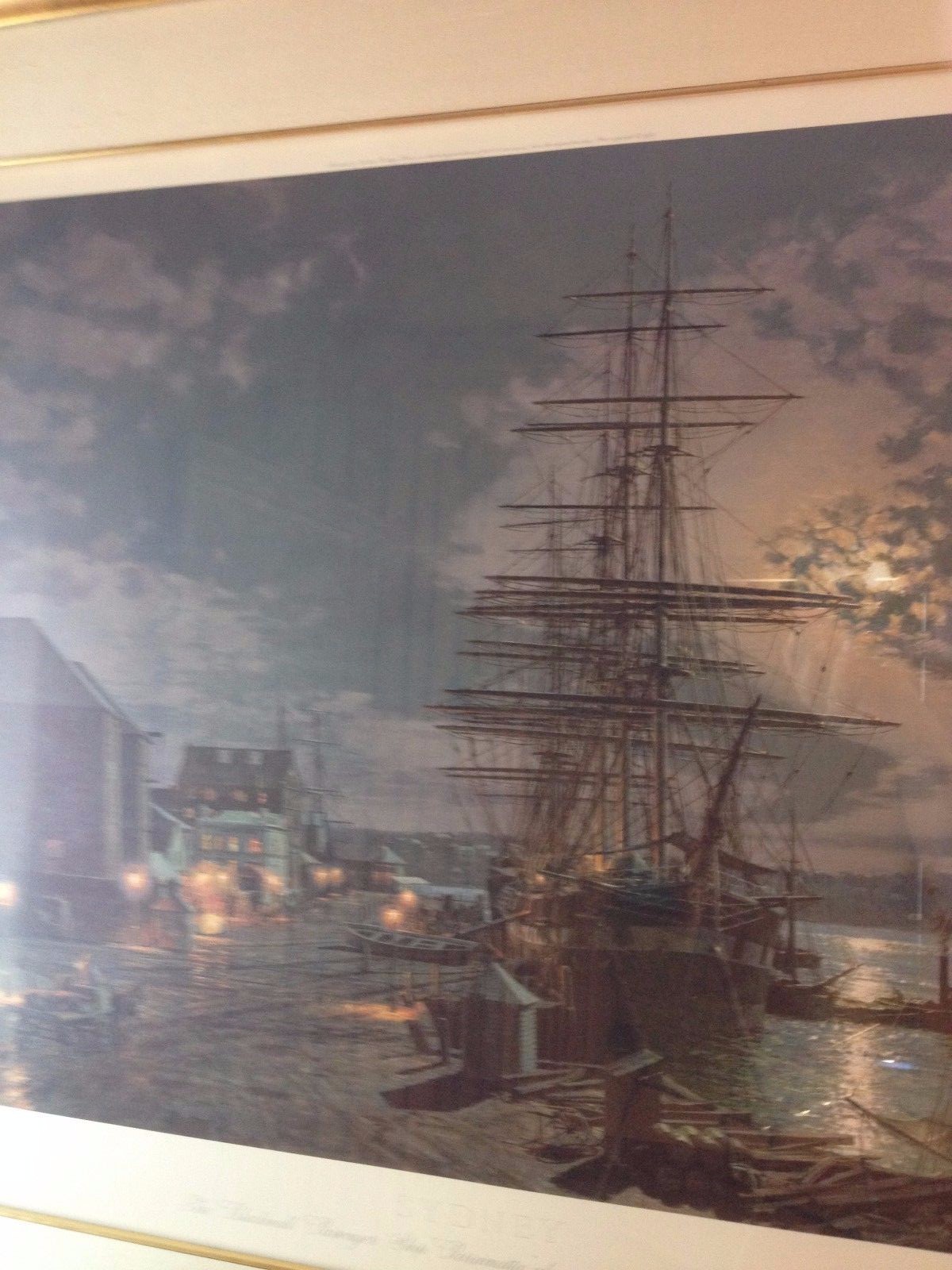 John Stobart Framed Print Sydney - The Blackwell Passenger Ship 