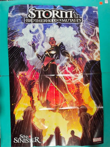 RARE 2022 Comic Promo Poster STORM & MUTANTS 1 36x24 MARVEL