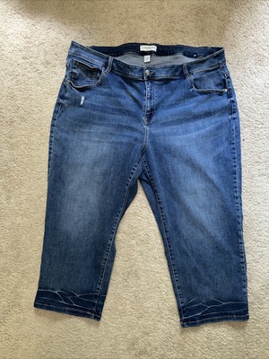 Lane Bryant High Rise Essential Straight Crop Jeans - Sz 28