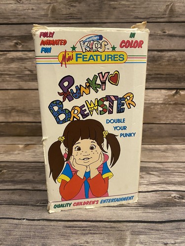 Vintage Punky Brewster Animated 4 Episodes VHS 4 Tapes Box