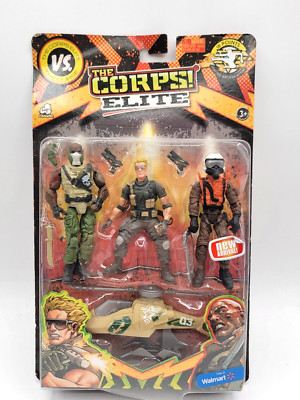 The Corps Elite Vs The Curse Action Figures With Helicopter NEW SEALED