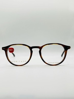 Heritage HEOM0032 50-21-140 Braun Rund Brille Gestell