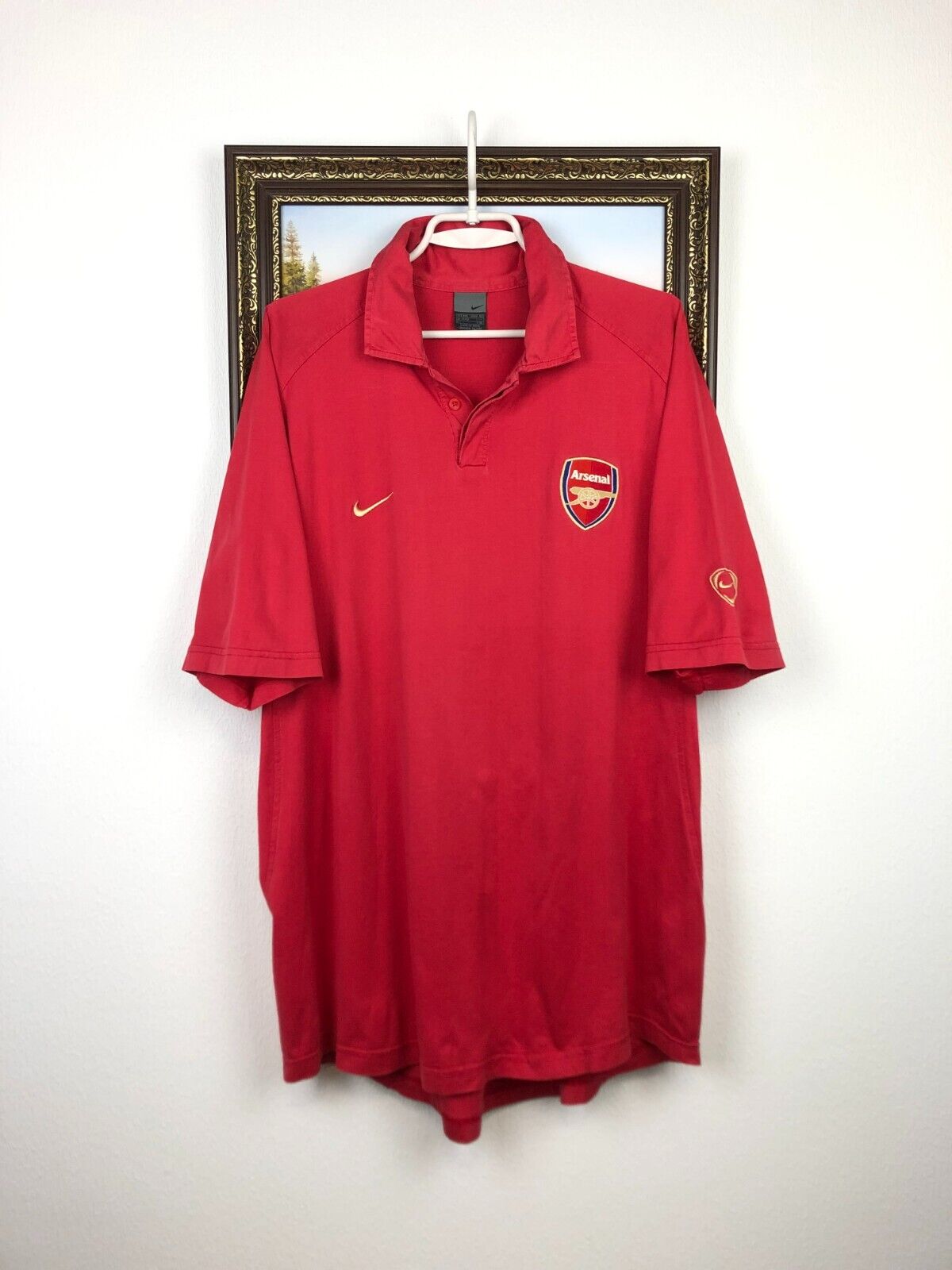 Vintage Nike Arsenal Football Shirt Soccer Mens Jersey Train Vintage Nike Arsenal Football Shirt Soccer Mens Jersey Train