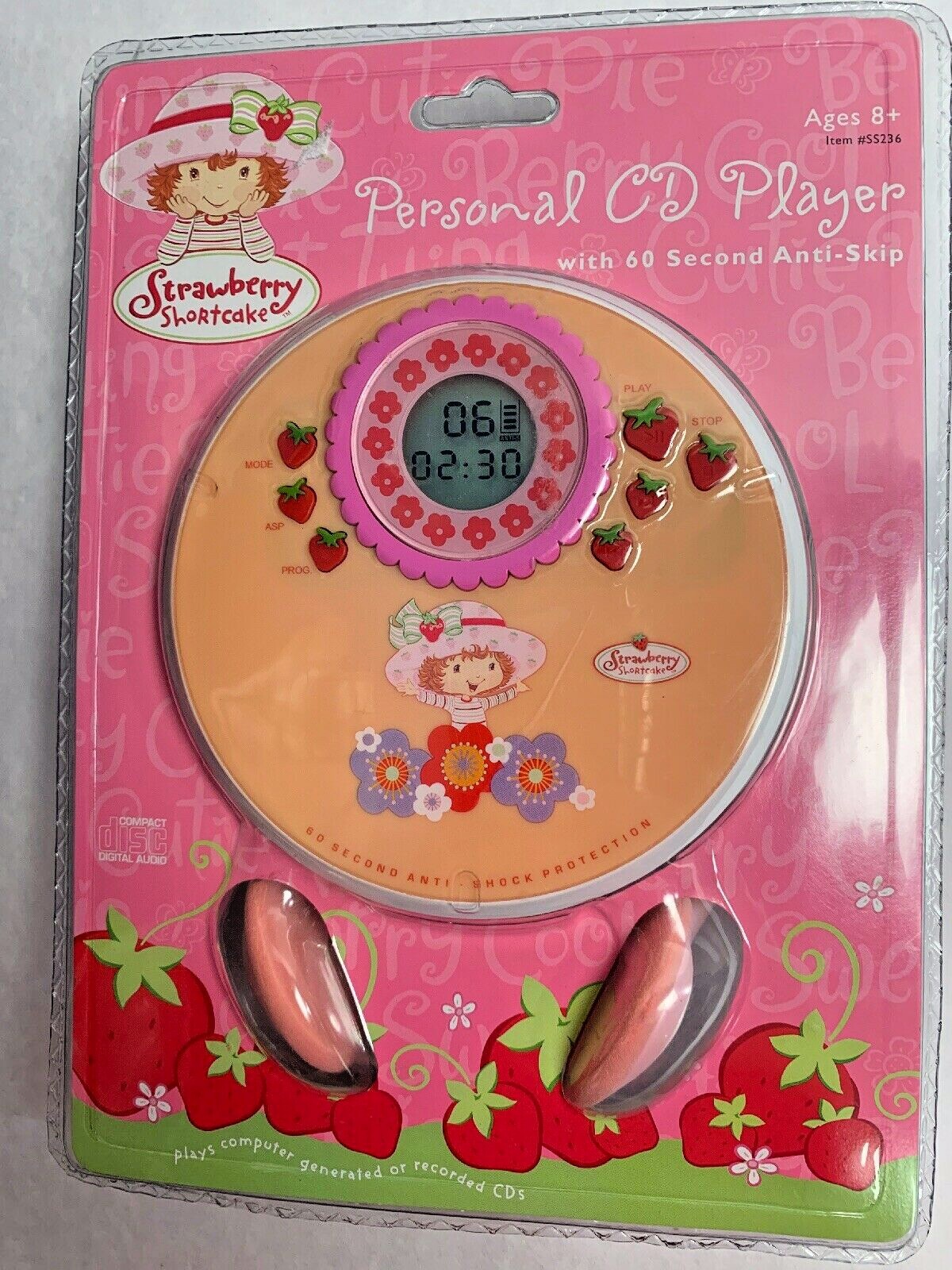 Strawberry Shortcake Personal CD Player Brand New Factory Sealed Free Shipping