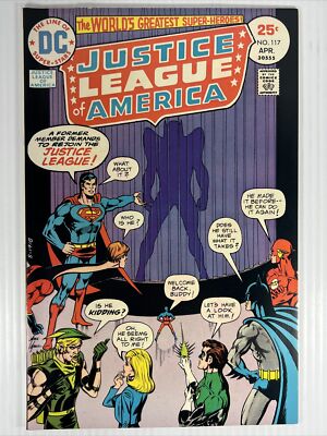 Justice League of America #117 Vol 1 DC Comics 1975 Bronze Batman/Superman VF!