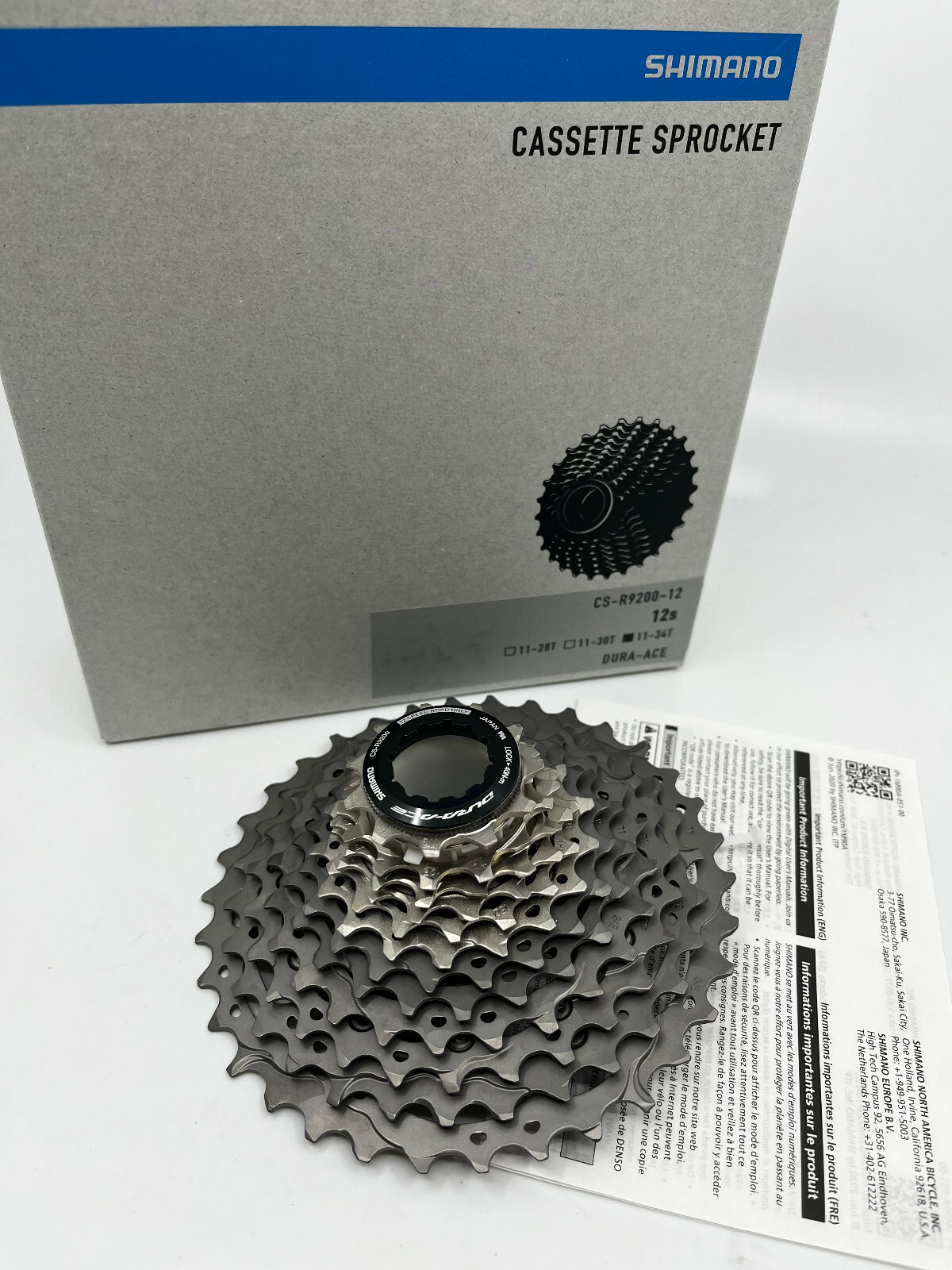 Shimano Dura-Ace CS-R9200 12-Speed 11-30T Road Cassette Shimano Dura-Ace CS-R9200 12-Speed 11-30T Road Cassette