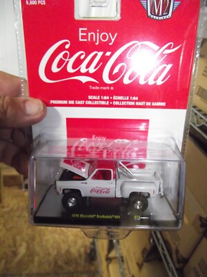 M2 1/64 coca cola 1976 chevrolet scottsdale 4X4 white A12 NIB
