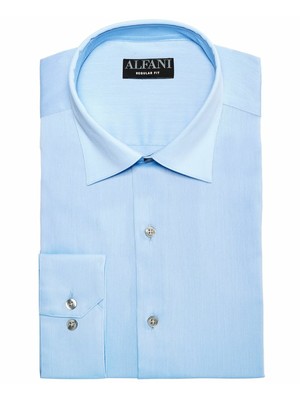 

Мужская голубая классическая рубашка с воротником ALFANI S 14/14,5-32/33, Light blue, 100027579MN