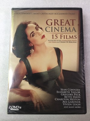 Great Cinema - 15 Films (DVD, 2010, FULL FRAME, 2 Disc) NEW & SEALED