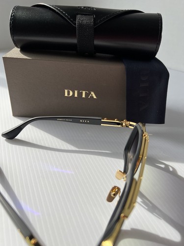 Pre-owned Dita Lxn-evo Dts403-a-01 Matte Black Gold Gray Gradient Lens Sunglasses Authenti