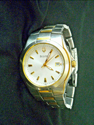 XLNT BULOVA C960462 Stainless Steel 2 Tone 42mm Men s Wristwatch