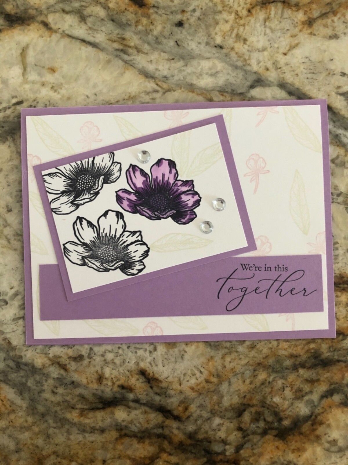 油彩『Flower fortune-telling』 🌞 Sunny Blooms Floral Delight Card Tutorial | March 2025