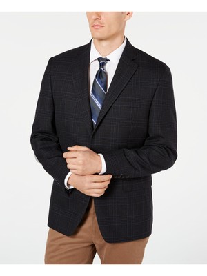 

RALPH LAUREN Мужской серый костюм в клетку Хлопковая куртка, LETO12R20005