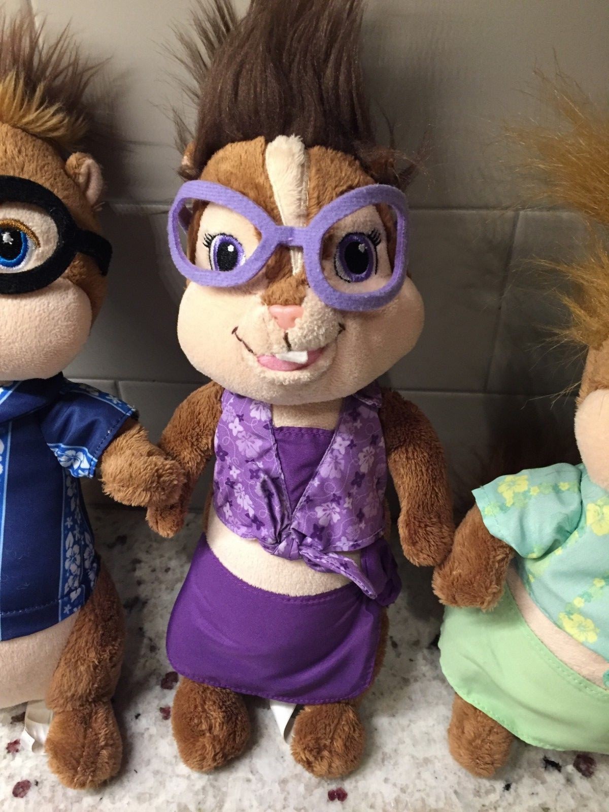 Build a Bear Alvin & The Chipmunks Plush Simon Theodore Eleanor Jeanette Lot 4