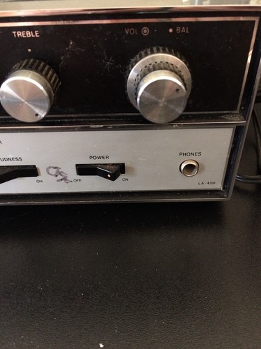 Vintage Lafayette Solid State Stereo Amplifier Amp LA-450