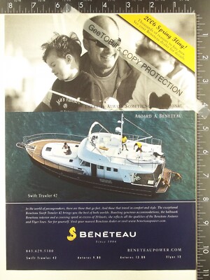 2006 ADVERTISING for Bray Beneteau Swift 42 trawler motoryacht boat yacht