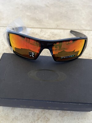 New OAKLEY GASCAN 009014-4460 Polished Black/Prizm Ruby Iridium Lenses Cool Hip