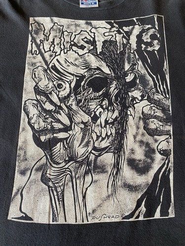 高評価！ 80s Late VTG Eye Evil Shirt Pushead Misfits L Stitch Single トップス