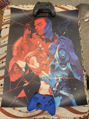 Mass Effect - Limited Edition Shepard Legendary Art Print UNSIGNED, M-Shep