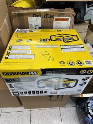 CHAMPION 50A POWER EQUIPMENT DISTRIBUTION BOX 201174 PRO GRADE OSHA