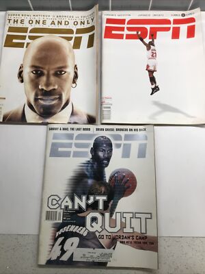 ESPN The Magazine Michael Jordan 3 Issues Lot Preowned eBay