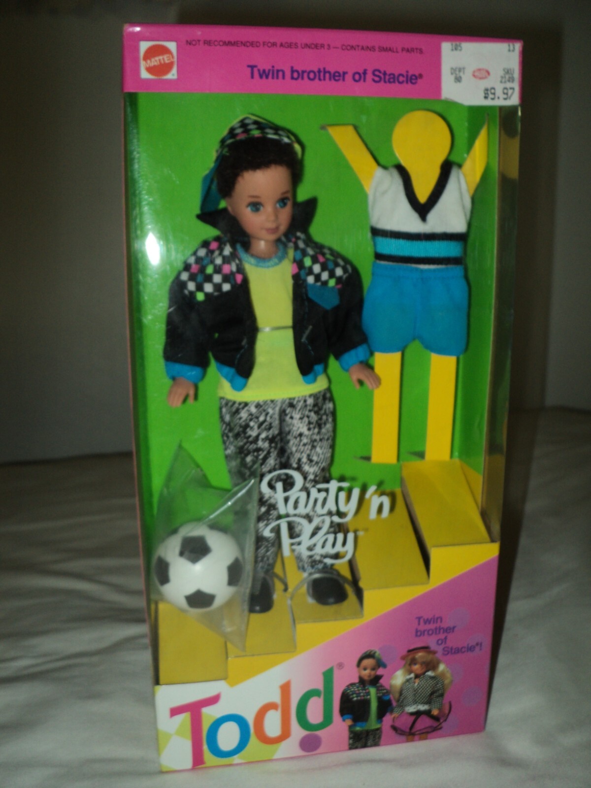 NEW 1992 Mattel Barbie Party n Play Todd Twin Brother of