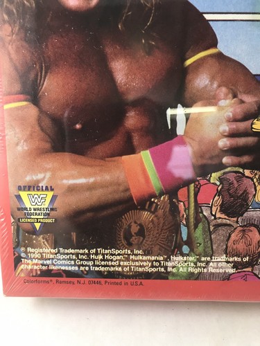 Vintage WWF Colorforms Set Sealed World Wrestling Federation Ultimate Warrior