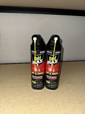 2 Raid Max 70261 Ant and Roach Killer Spray - 14.5 oz