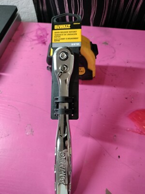 DeWALT DWMT81097 3/8'' Drive Quick-Release Ergonomic Chrome Steel Ratchet