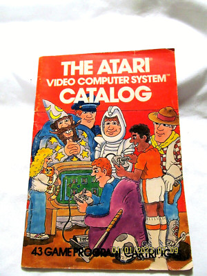 Vintage The Atari Video Computer System Catalogue 1981 Orange Cover