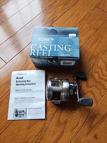 NOS St Croix AVID  Series AC200 Baitcasting Reel 5.1:1 New In Box Right Hand