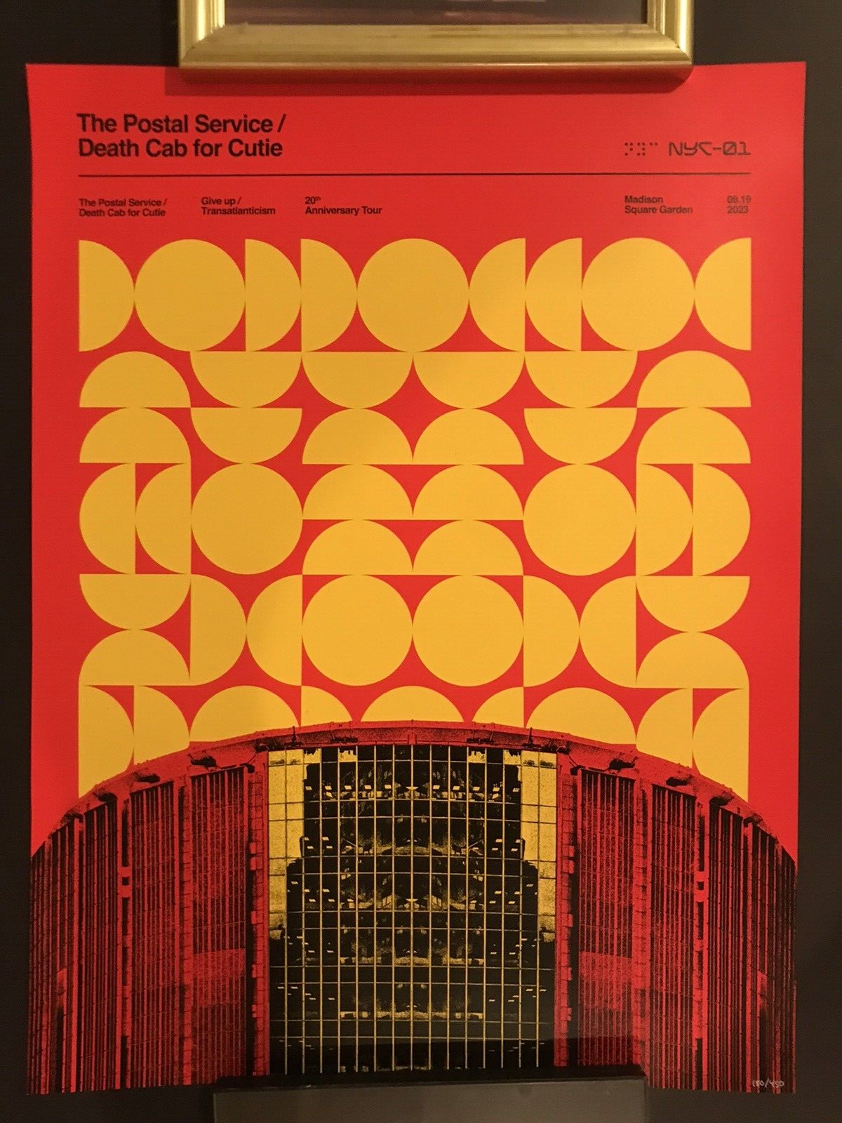 Death Cab for Cutie Fall Tour 2011 ポスター The Postal Service and Death Cab for Cutie Concert Poster