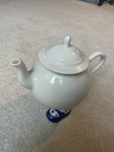 Vintage Carlton Ware Walking Teapot - Blue Mary Jane Shoes