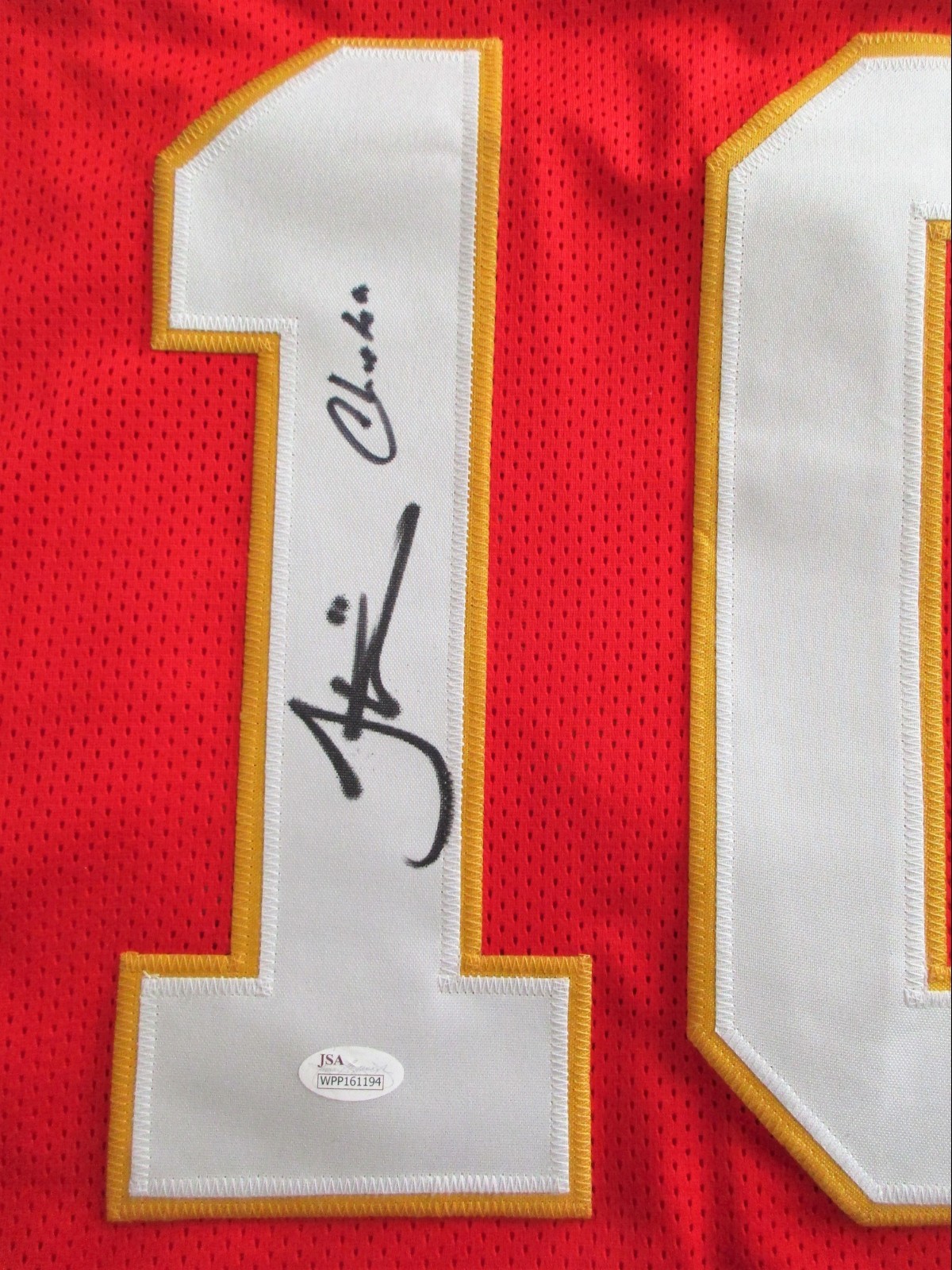 TYREEK HILL SIGNED AUTOGRAPHED AUTO CUSTOM RED JERSEY W/ CHEETAH JSA WITNESS