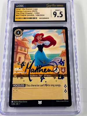Ariel On Human Legs 2023 CGC 9.5 Gem Mint Signed Matthew Davies