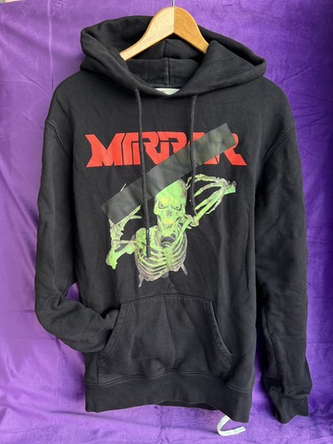 Off-White c/o Virgil Abloh Black Skull Mirror Hoodie Men's