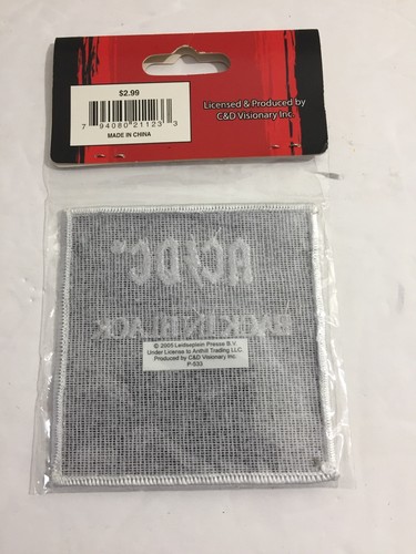 AC/DC Back In Black Embroidered Applique PATCH Iron Sew On