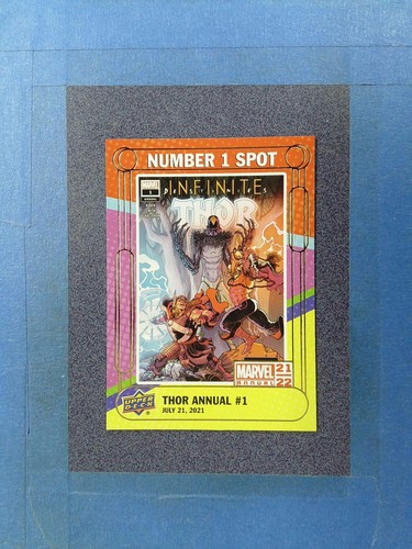 FB21) 2021-22 Upper Deck THOR ANNUAL #1 Number 1 Spot Marvel