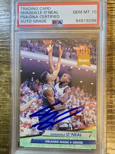 1992-93 Fleer Ultra - #328 Shaquille O'Neal AUTO (RC) PSA