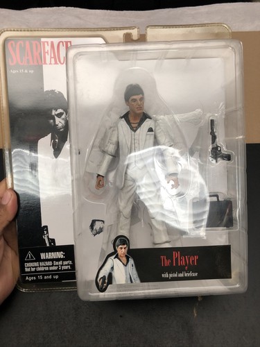 特撮 Scarface 7 Action Figure - The Player in White Suit Scarface The Player 7 Action Figure White Suit, Damaged