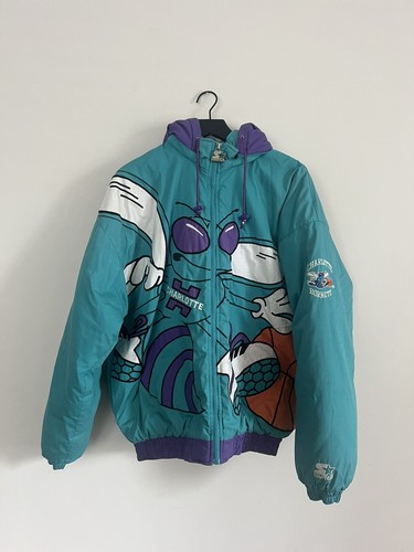 Charlotte Hornets ジャケット 黒 Charlotte Hornets Reversible Bomber