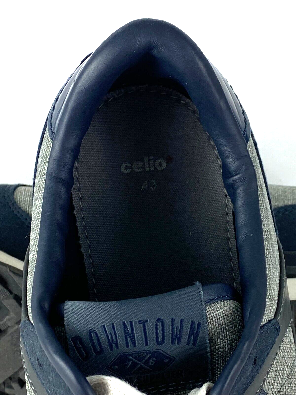 CELIO Downtown Denim Supplier Men's Sneakers US Size 10 EU 43 Denim Suede Blue