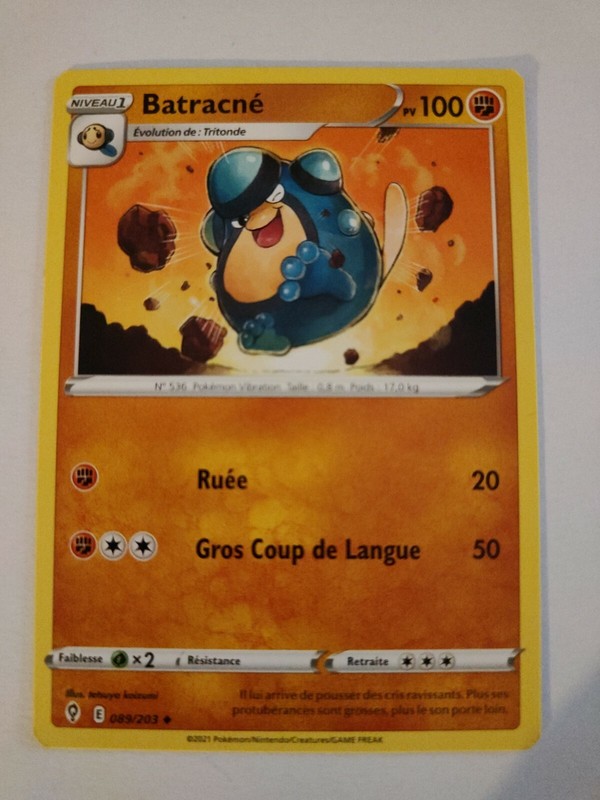 Carte Pokemon - BatracnÃ© - 089/203 ÃVolution CÃ©Leste Eb07