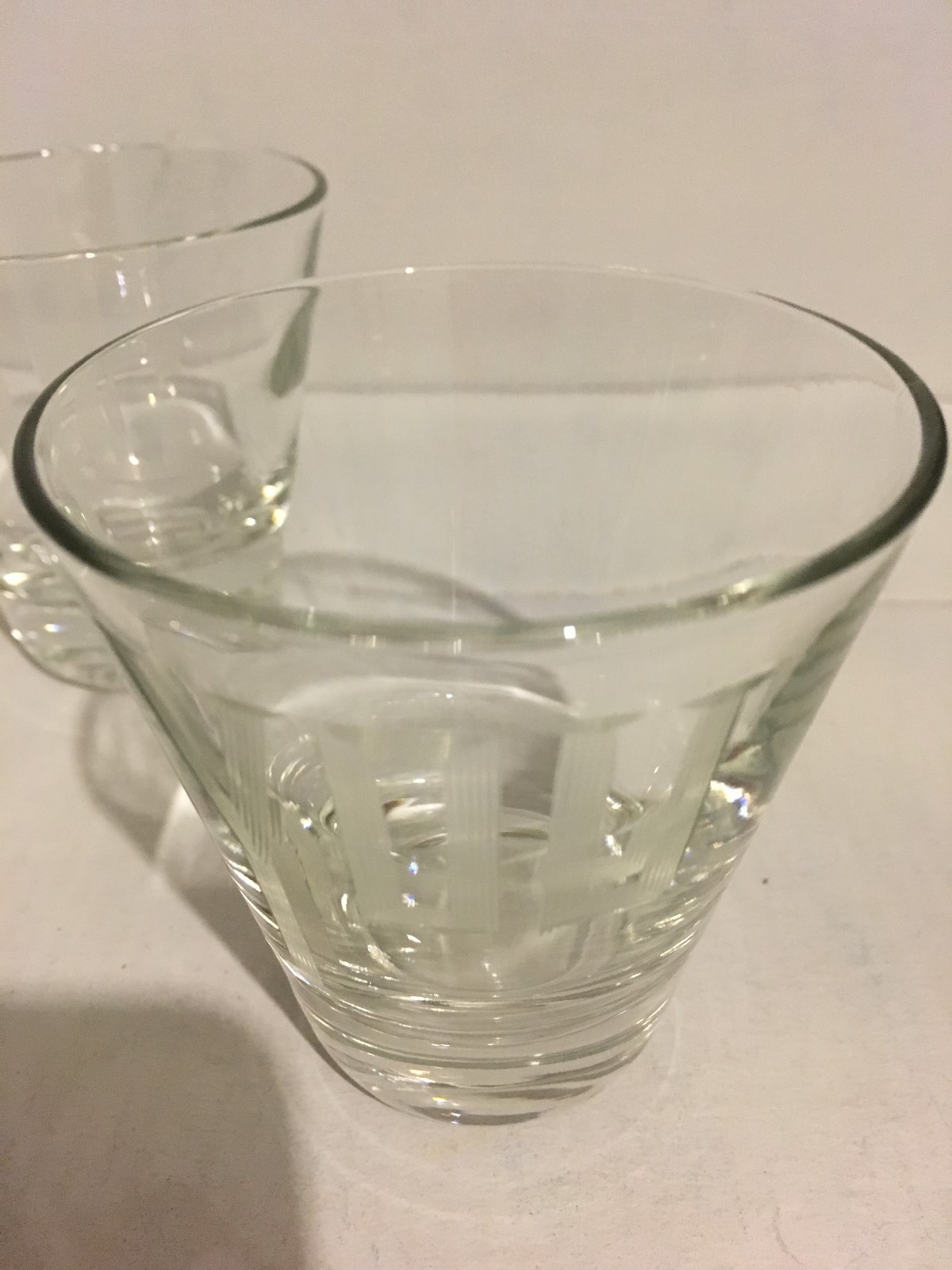 Glasses  engraved with You and Me,  2 3/4