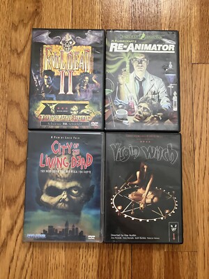 Evil Dead II City of the Living Reanimator Virgin Witch DVD Lot Pls Read