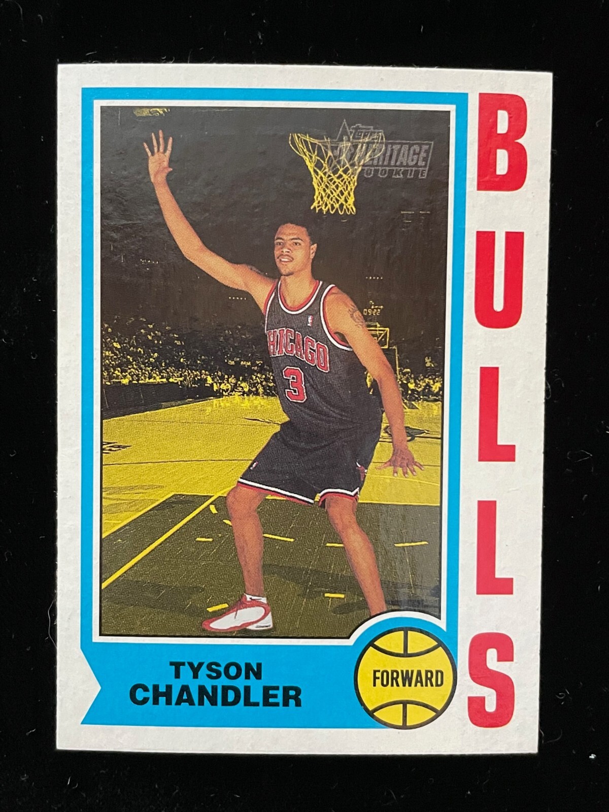 2001-02 Topps Heritage #14 Tyson Chandler Rookie RC Basketball Card ??. rookie card picture