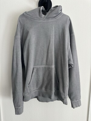 mnml oversized gray hoodie size small fits large