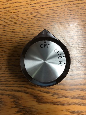 Caloric Sunray Y07440901 Y0088122 Tear Drop Top Burner Knob (Flat At 6)