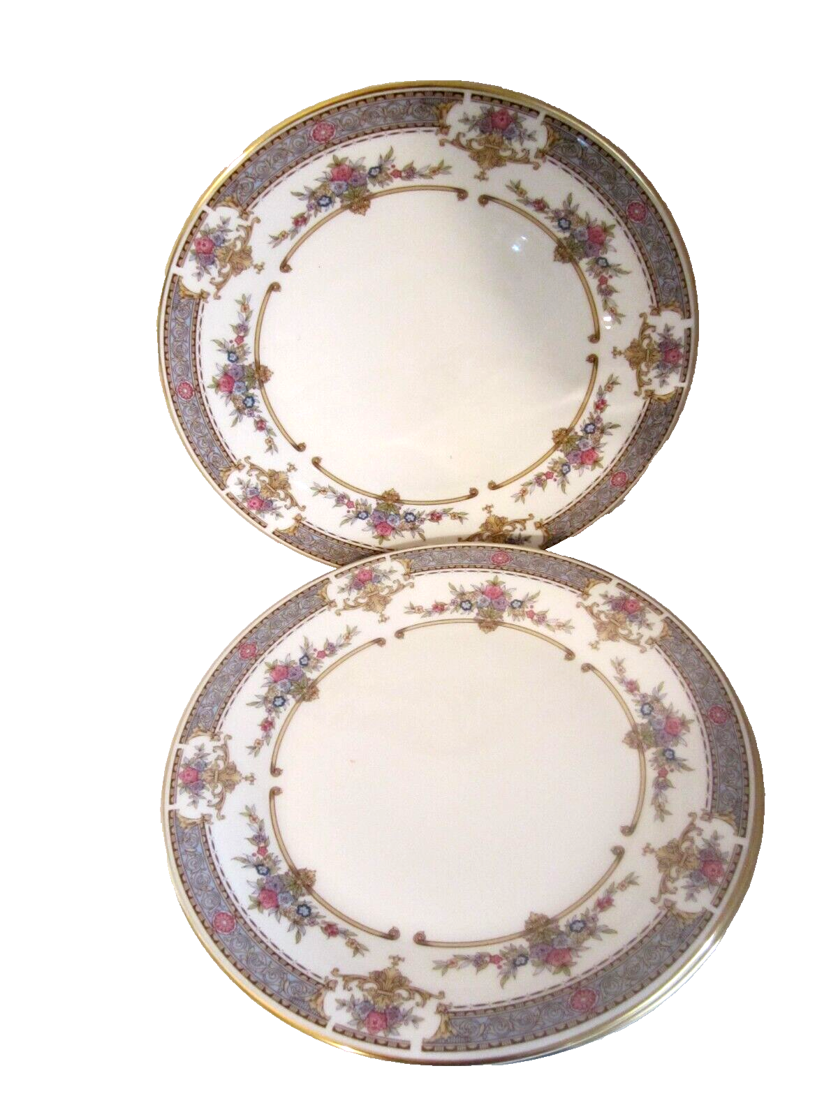 Lot of 4 minton persian rose lunch, dessert & bread plates